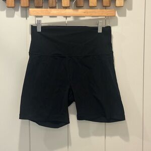 Everlane Black High-Rise Athletic Shorts